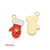 1 Piece Alloy Christmas Tree Santa Claus Christmas Socks Pendant