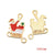 1 Piece Alloy Christmas Tree Santa Claus Christmas Socks Pendant