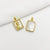 1 Piece Alloy Gold Plated Color Block Pendant