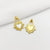 1 Piece Alloy Gold Plated Color Block Pendant