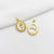 1 Piece Alloy Gold Plated Color Block Pendant