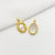 1 Piece Alloy Gold Plated Color Block Pendant