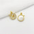 1 Piece Alloy Gold Plated Color Block Pendant