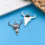 1 Piece Alloy Heart Shape Life Tree Bow Knot Pendant