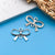 1 Piece Alloy Heart Shape Life Tree Bow Knot Pendant