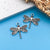 1 Piece Alloy Heart Shape Life Tree Bow Knot Pendant