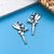 1 Piece Alloy Heart Shape Life Tree Bow Knot Pendant