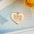 1 Piece Alloy Heart Shape Shell Pendant