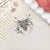 1 Piece Alloy Moon Spider Web Skull Pendant