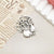 1 Piece Alloy Moon Spider Web Skull Pendant