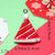 1 Piece Alloy Resin Christmas Hat Santa Claus Pendant