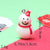 1 Piece Alloy Resin Christmas Hat Santa Claus Pendant