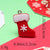 1 Piece Alloy Resin Christmas Hat Santa Claus Pendant