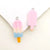 1 Piece Alloy Resin Ice Cream Bottle Flower Pendant