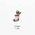 1 Piece Alloy Rhinestones Christmas Socks Wreath Snowman