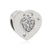 1 Piece Alloy Rhinestones Heart Shape Ball Crown Polished Beads