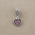 1 Piece Alloy Rhinestones Heart Shape Pendant