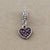 1 Piece Alloy Rhinestones Heart Shape Pendant