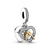 1 Piece Alloy Rhinestones Rose Gold Plated Letter Heart Shape Polished Pendant