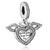 1 Piece Alloy Rhinestones Rose Gold Plated Letter Heart Shape Polished Pendant