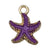 1 Piece Alloy Starfish Conch Shell Pendant