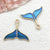 1 Piece Alloy Starfish Shell Whale Pendant