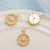 1 Piece Alloy Zircon 14K Gold Plated Flower Fish Tail Pendant