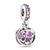 1 Piece Alloy Zircon Color Block Pendant