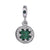 1 Piece Alloy Zircon Color Block Pendant