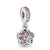 1 Piece Alloy Zircon Color Block Pendant