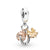 1 Piece Alloy Zircon Color Block Pendant