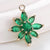 1 Piece Alloy Zircon Flower Pendant