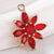 1 Piece Alloy Zircon Flower Pendant