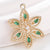 1 Piece Alloy Zircon Flower Pendant