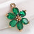 1 Piece Alloy Zircon Flower Pendant