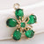 1 Piece Alloy Zircon Flower Pendant