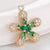 1 Piece Alloy Zircon Flower Pendant