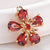 1 Piece Alloy Zircon Flower Pendant