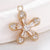 1 Piece Alloy Zircon Flower Pendant