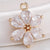 1 Piece Alloy Zircon Flower Pendant