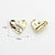 1 Piece Alloy Zircon Heart Shape