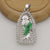 1 Piece Alloy Zircon Human Pendant