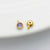 1 Piece Alloy Zircon Solid Color Spacer Bars