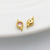 1 Piece Alloy Zircon Solid Color Spacer Bars