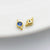 1 Piece Alloy Zircon Solid Color Spacer Bars