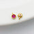 1 Piece Alloy Zircon Solid Color Spacer Bars