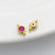 1 Piece Alloy Zircon Solid Color Spacer Bars