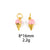 1 Piece Alluvial Gold Ice Cream Pendant