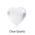 1 Piece Artificial Crystal Heart Shape