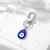 1 Piece Artistic Devil's Eye Alloy Inlay Artificial Diamond Bag Pendant Keychain